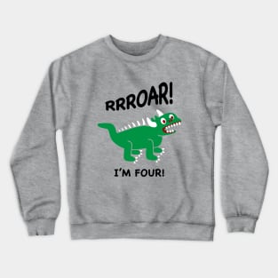 Lil Hodag Roar I'm Four Children’s Character Crewneck Sweatshirt